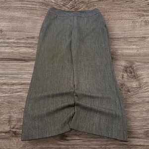 Y2K Grunge Gray Baggy Wide Leg Flared Dress Pants 34x30